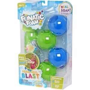 Funatic Foam Foam Ball Blast Set With 4 Balls & 1 Foam Can For Ages 4+